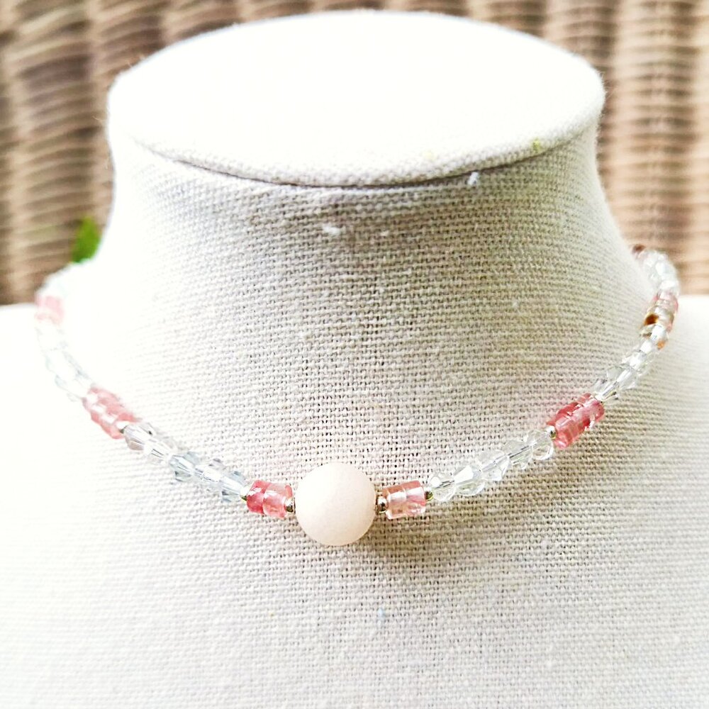 Ethereal Crystal Choker – Aventurine Jewelry, Balletcore Necklace, Fairycore